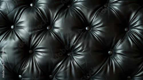 Black luxury buttoned leather texture