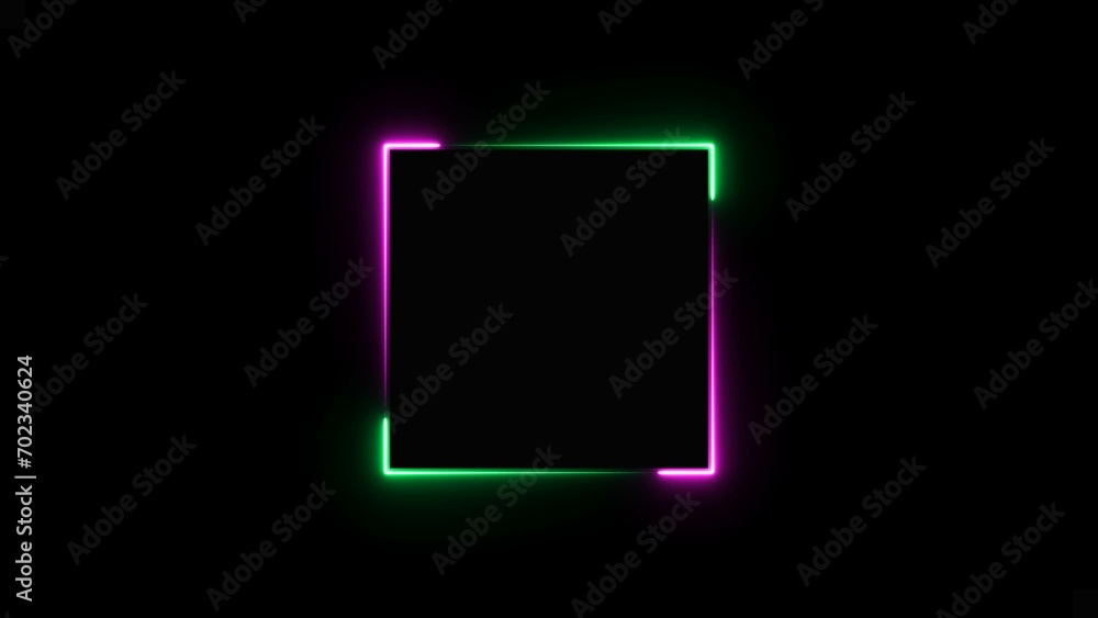 abstract beautiful green neon light frame background illustration. abstract beautiful green neon light frame background illustration.