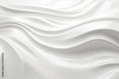 glossy white liquid oil paint opaque, surface waves