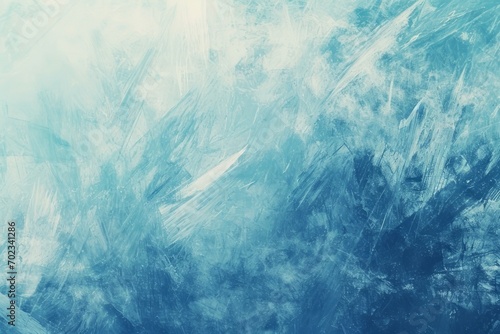 Ice texture, abstract blue background