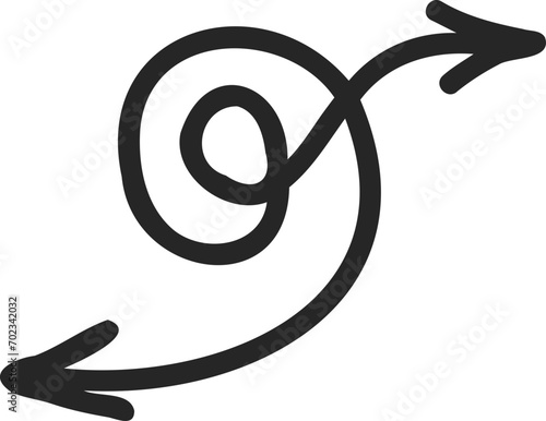 Hand-Drawn Vector Arrow Illustration