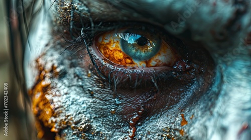 close up of a eye