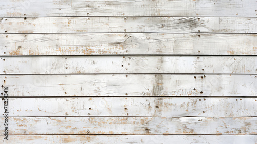 Vintage wood background, old white color wooden plank