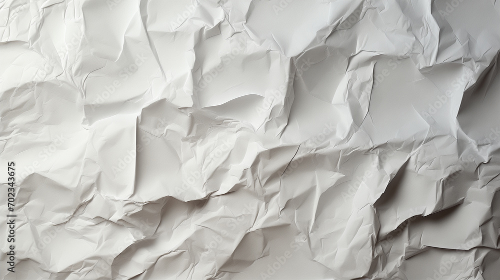 Fototapeta premium White crumpled paper texture