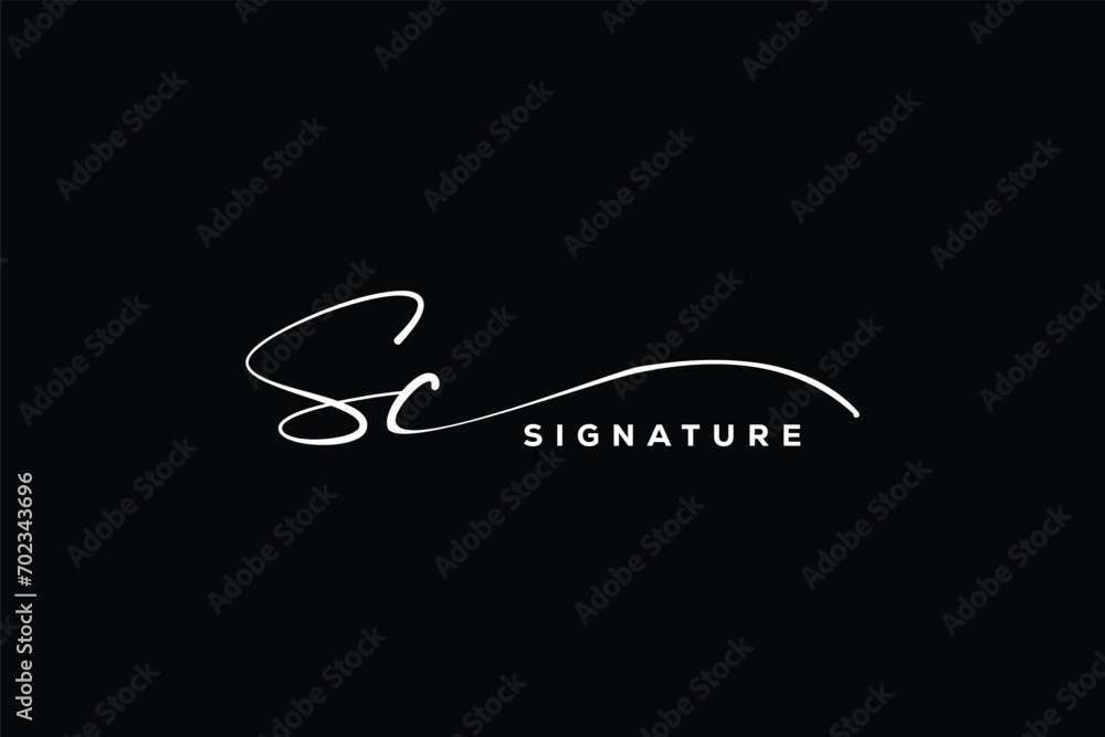 SC initials Handwriting signature logo. SC Hand drawn Calligraphy lettering Vector. SC letter real estate, beauty, photography letter logo design. SC initials Handwriting signature logo. SC Hand drawn Calligraphy lettering Vector. SC letter real estate, beauty, photography letter logo design.