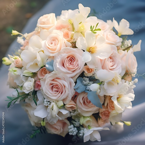 Ein schöner Blumenstrauß mit Rosen