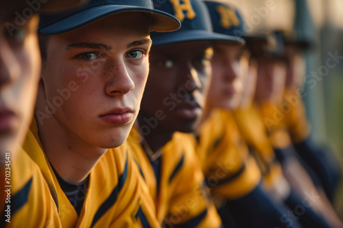 College baseball athletes with emotions, college sports 