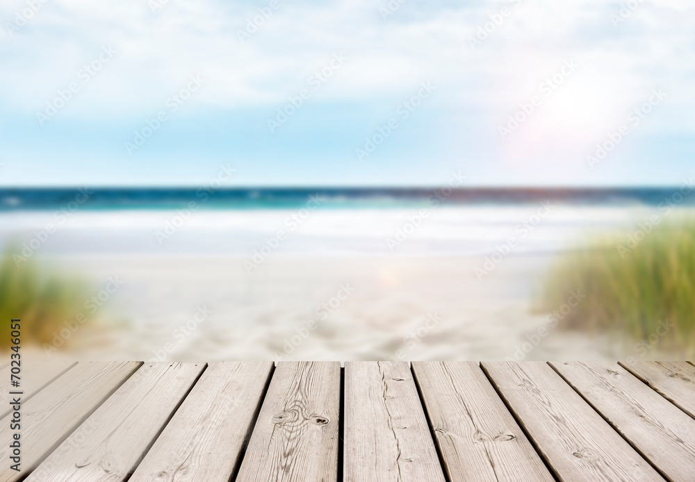 Sandstrand mit unscharfem Hintergrund Sandstrand mit unscharfem Hintergrund