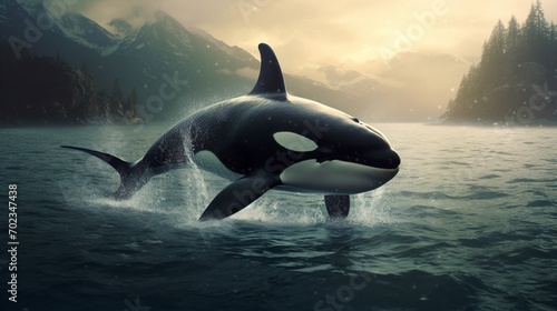 killer whale.Generative AI