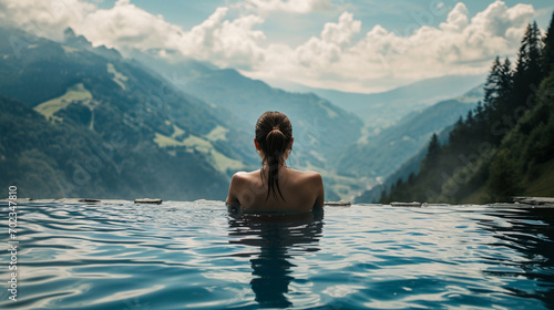 Woman in a spa