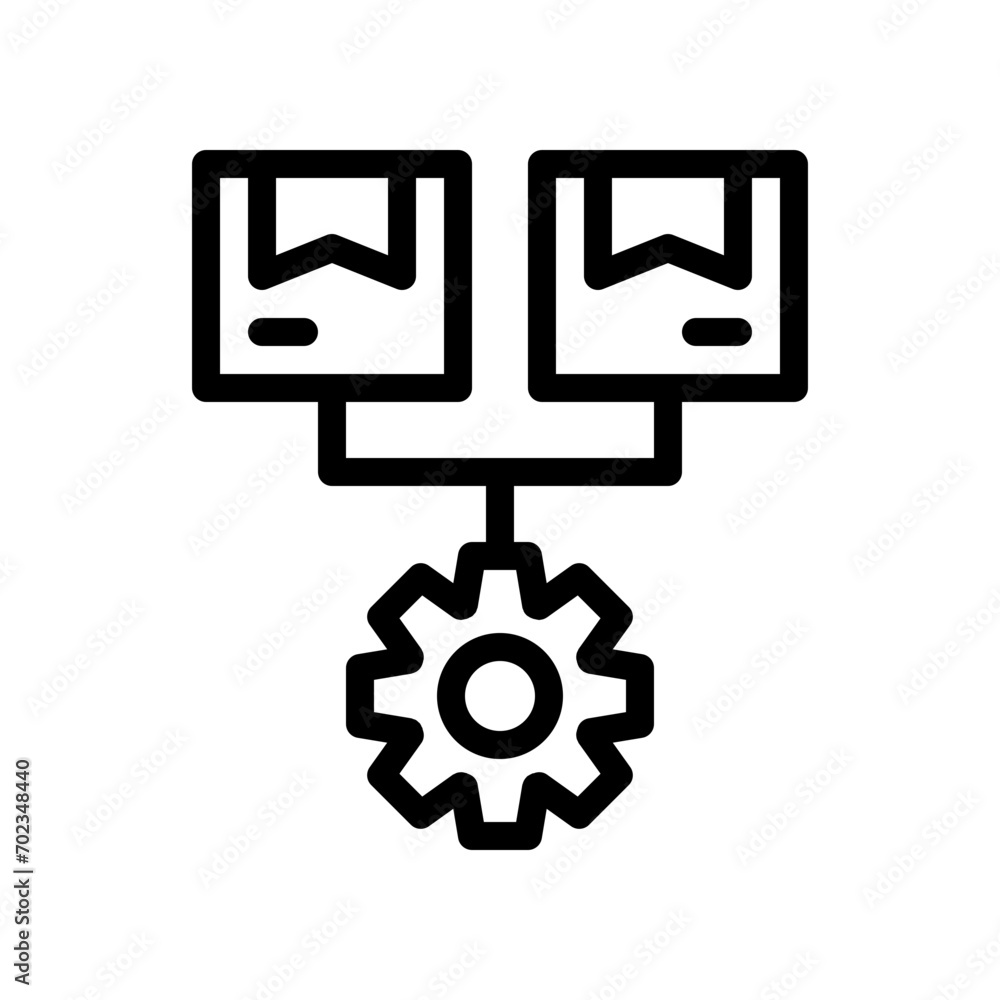 product management line icon product management line icon