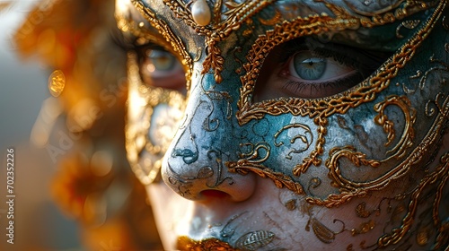 Female Carnival Mask, Background HD, Illustrations © Cove Art