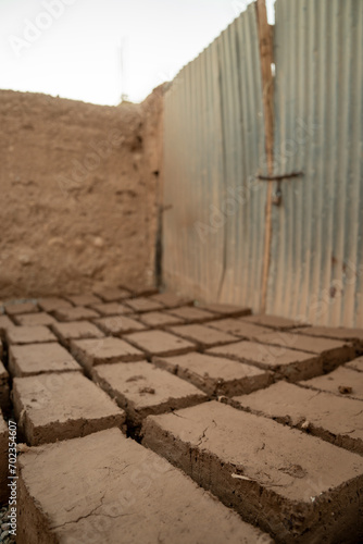 Fábrica de ladrillos de arcilla en Marruecos