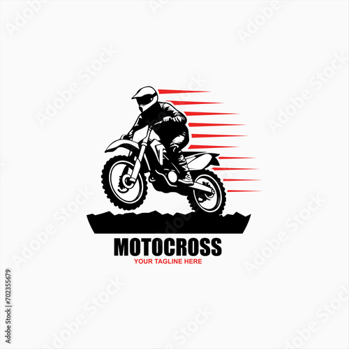Motocross logo vector