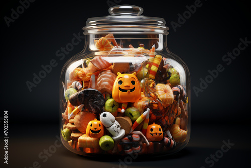 Halloween Candy Jar 3d Elements
