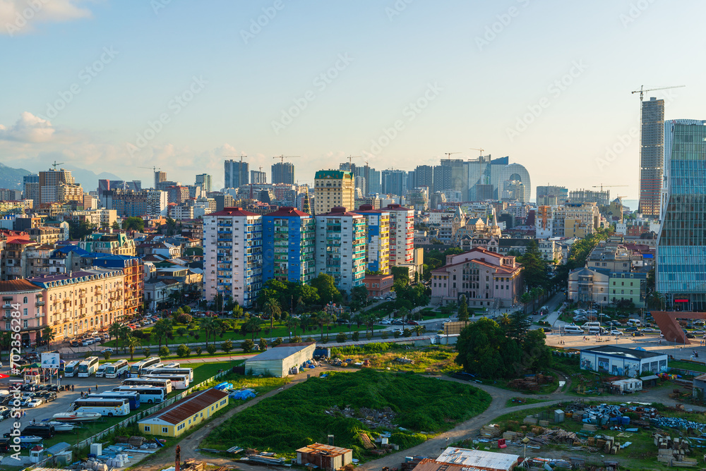Naklejka premium Amazing view on Batumi from distance