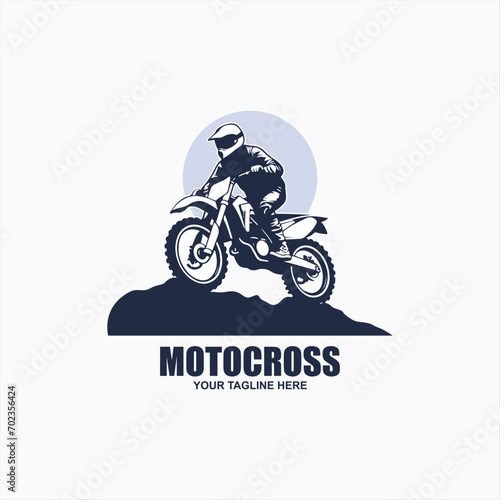 simple motocross logo design