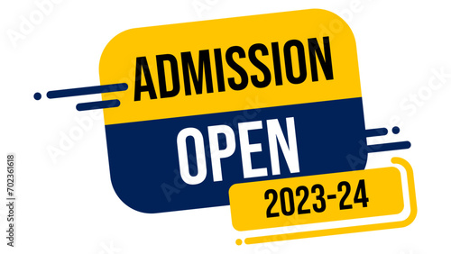 Admission Open For Banners and Poster Vector Illustration