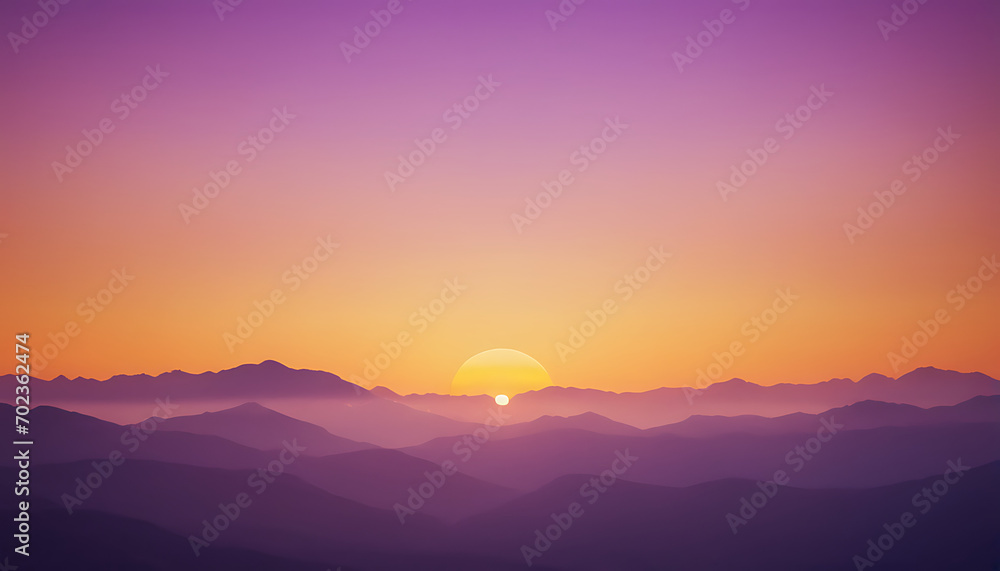 Abstract background, gradient transition from warm golden hues to deep violet.