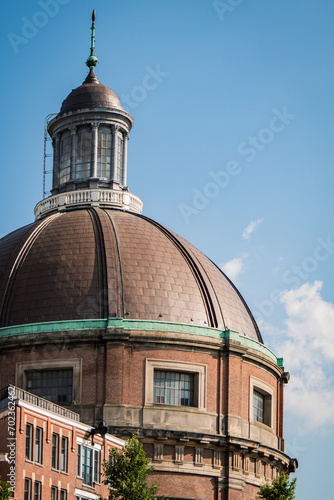 An architectural element of the Koepelkerk in Amsterdam.