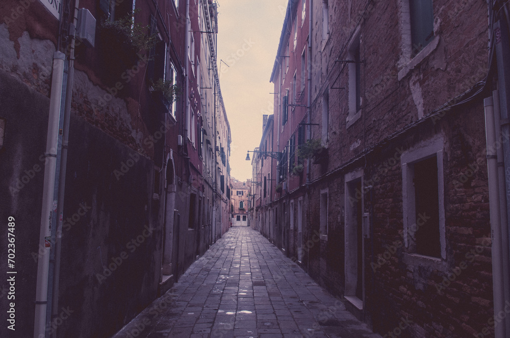 Les rues de Venise en Italie