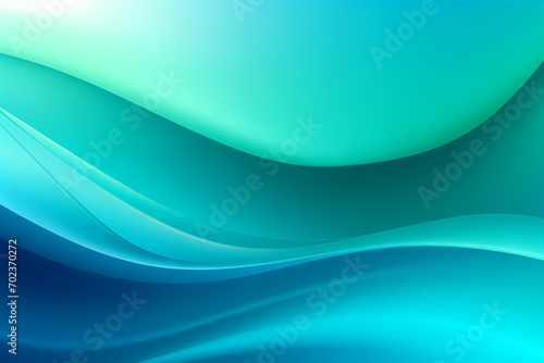 blue green abstract wavy color unique background, gradient blend, bright colored
