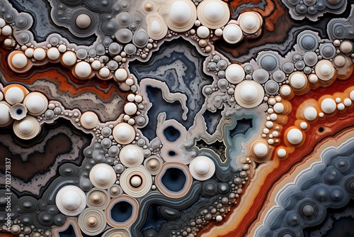 A macro perspective reveals the intricate patterns of a marble texture, crafting a compelling abstract backdrop.