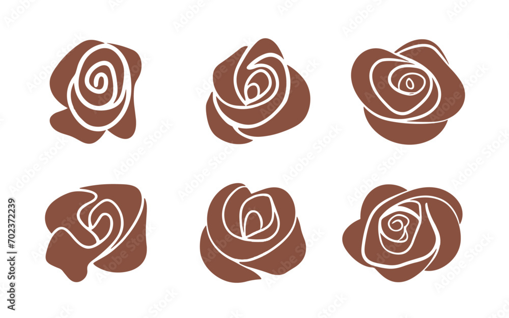 Abstract rose flowers vector clipart. Spring illustration. Abstract rose flowers vector clipart. Spring illustration.