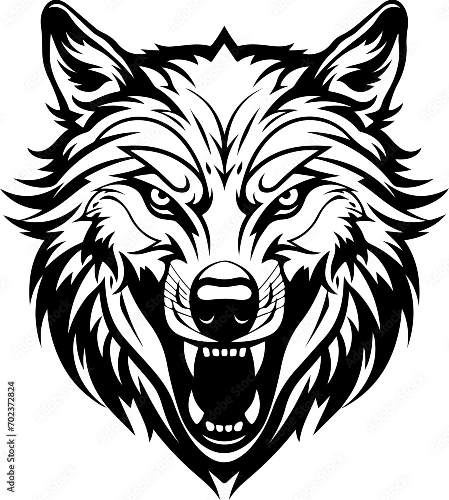 wolf head mascot, wolf head tattoo, illustration of a wolf, wolf head vector, wolf head silhouette
