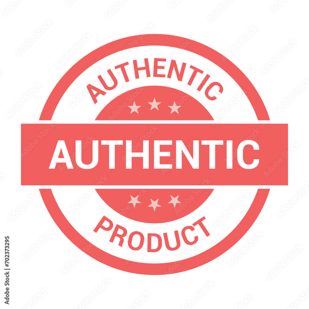 Authentic Product vector badge, logo and image. 100% Authentic Product badge Authentic Product vector badge, logo and image. 100% Authentic Product badge