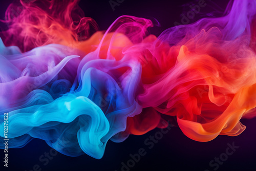 Colourful smoke background concept
