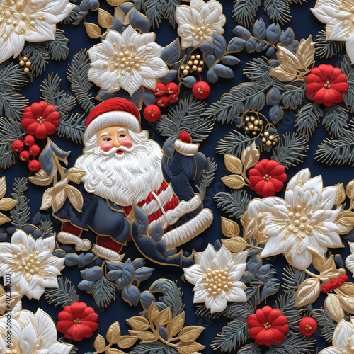 The flowers decorate Christmas. Created ai generated