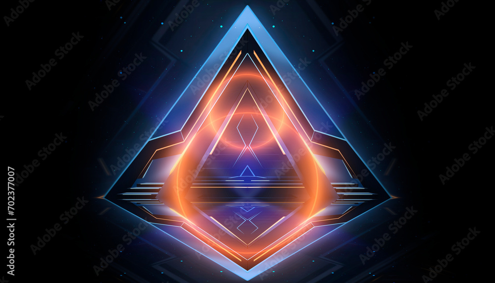 Abstract modern futuristic neon background. Abstract modern futuristic neon background.