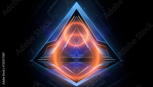 Wallpaper Mural Abstract modern futuristic neon background. Torontodigital.ca