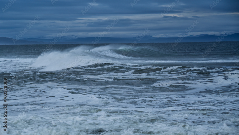 A Stormy Seascape on the Moray Firth, Scotland