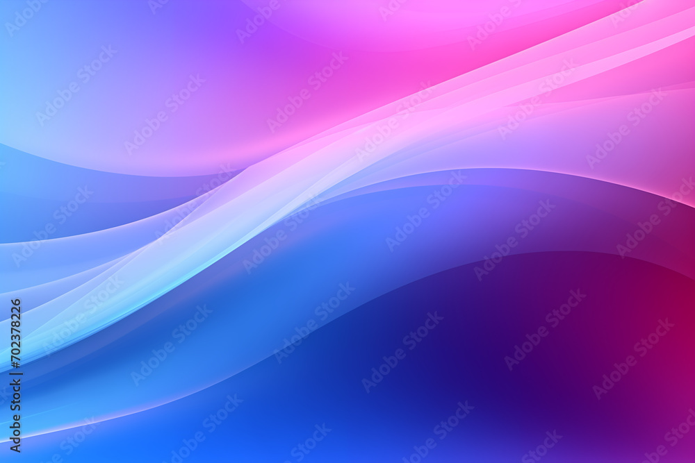 Fototapeta premium blue pink abstract wavy color unique background, gradient blend, bright colored