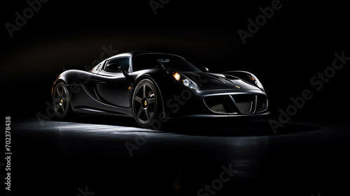Luxury sport car on the dark background © Samvel