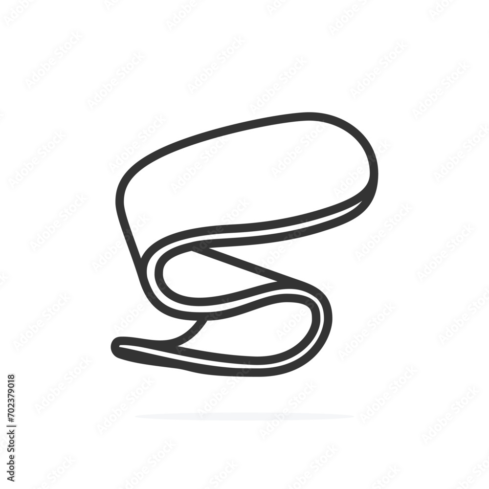 Naklejka premium Comfortable Orthotics Shoe Insole Pair, Arch Supports vector illustration. Fashion object icon concept.