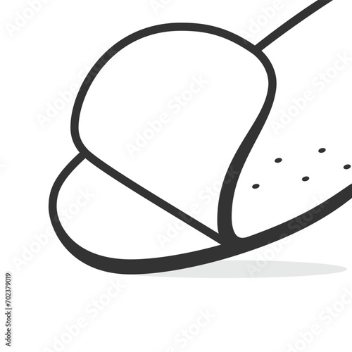 Vector design for three-layered shoe arch support insole. Comfortable shoes insoles vector illustration.