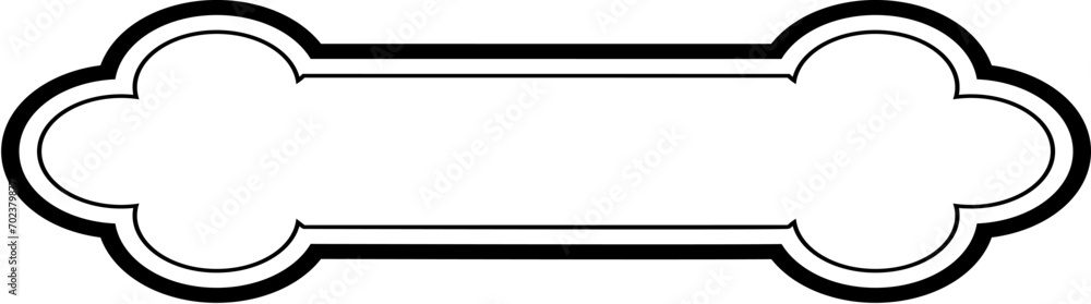 Islamic Label and Name Frame double lines Outline Linear Black Stroke silhouettes Design pictogram symbol visual illustration Islamic Label and Name Frame double lines Outline Linear Black Stroke silhouettes Design pictogram symbol visual illustration
