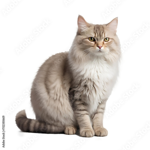 british cat isolated on white