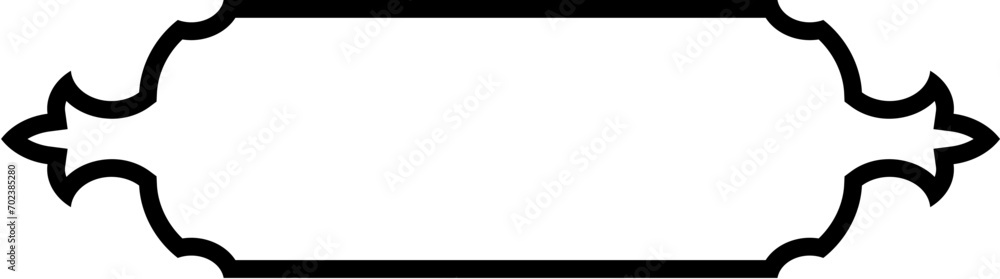 Islamic Label and Name Frame Bold Line Outline Linear Black Stroke silhouettes Design pictogram symbol visual illustration Islamic Label and Name Frame Bold Line Outline Linear Black Stroke silhouettes Design pictogram symbol visual illustration