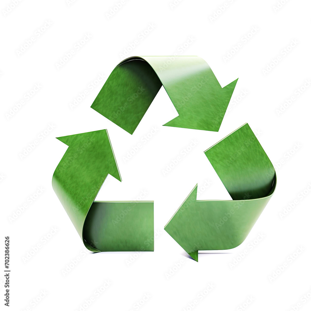 Obraz premium the recycle logo isolated on white background