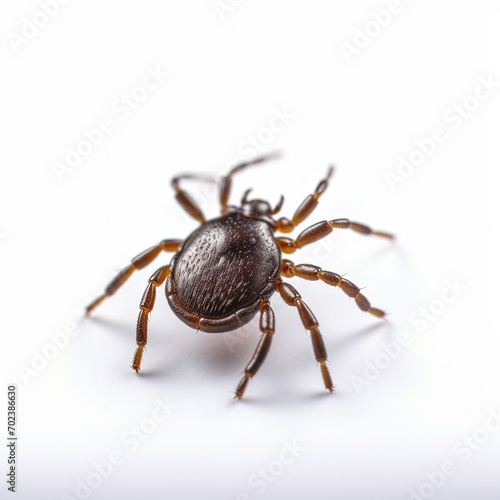 small tick on a white background