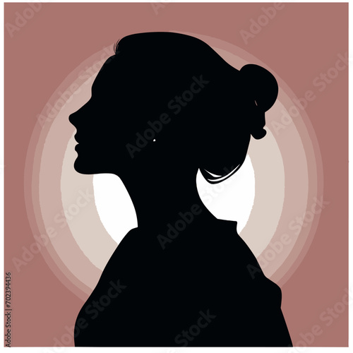 Unique, sensual silhouettes of people