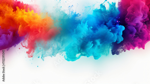 Holi colorful background for design. Color expose photo