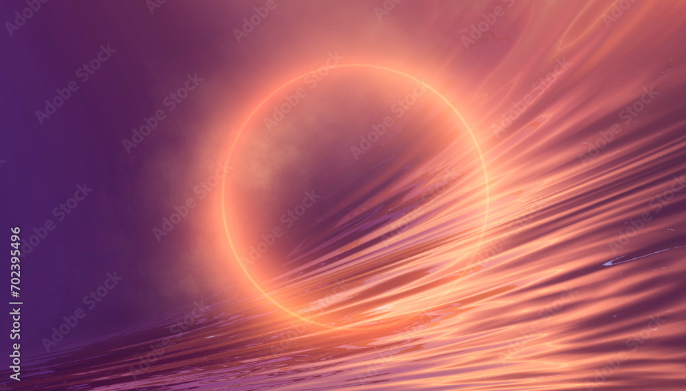 Futuristic empty neon background. High tech lines, studio product, future cyberspace concept. 3D illustration. Futuristic empty neon background. High tech lines, studio product, future cyberspace concept. 3D illustration.