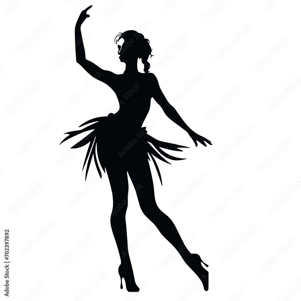 Sensual dancers, to the rhythm of the music Sensual dancers, to the rhythm of the music