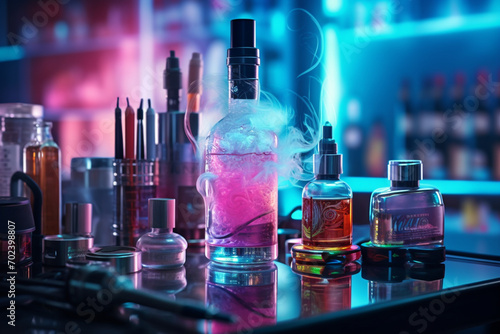 Liquids for electronic cigarettes Vape Concept photo