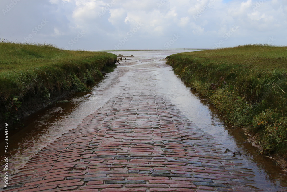 path to the sea in nord Germany